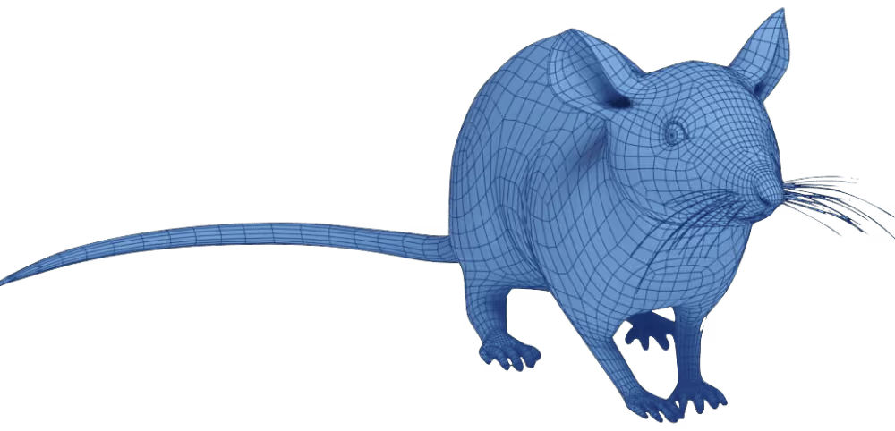 blue mouse graphic