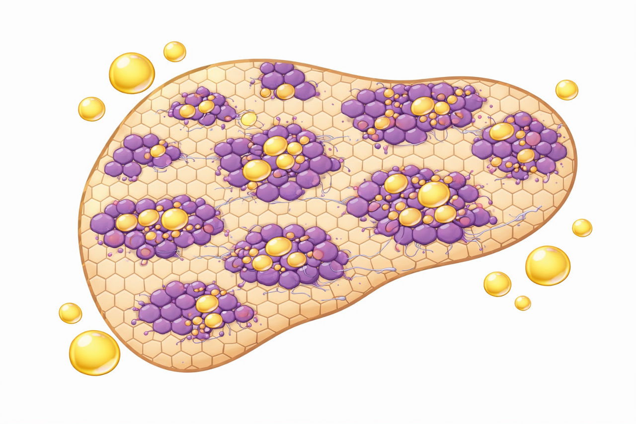 MASH, fatty liver disease and liver fibrosis  diagram