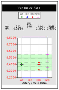 Sample data for fundus exam assay.
