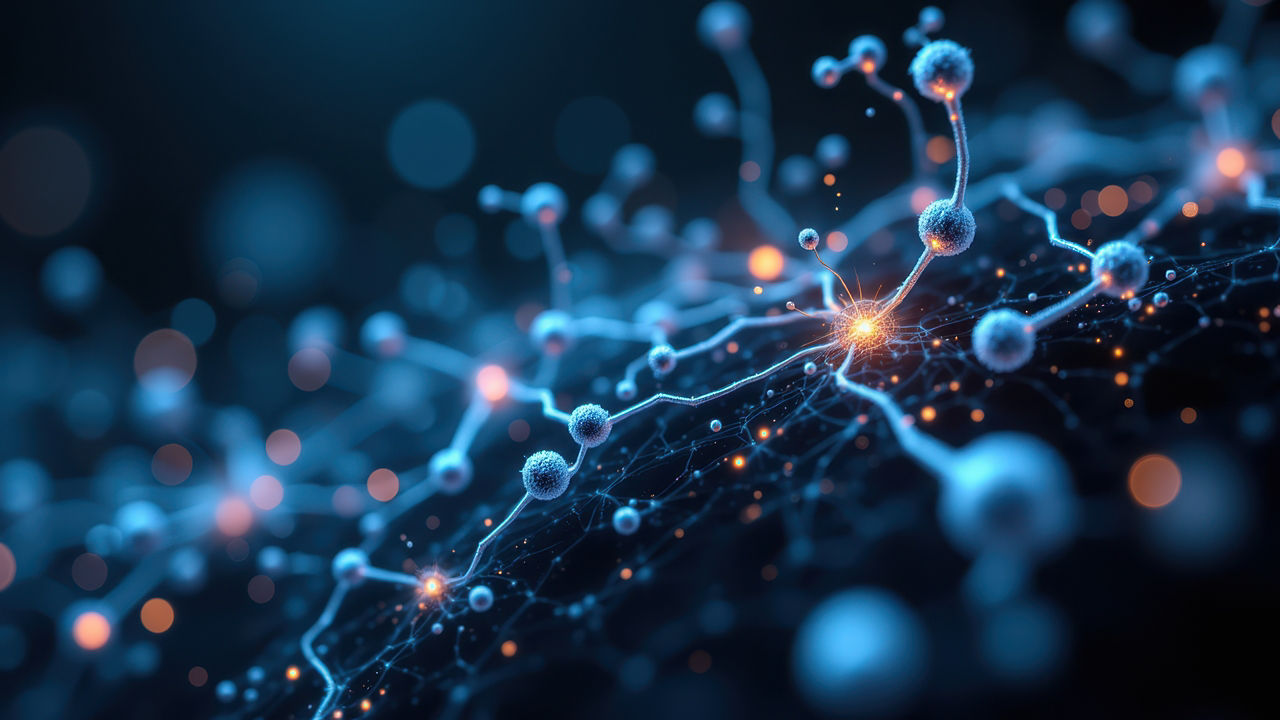 three white laboratory mice